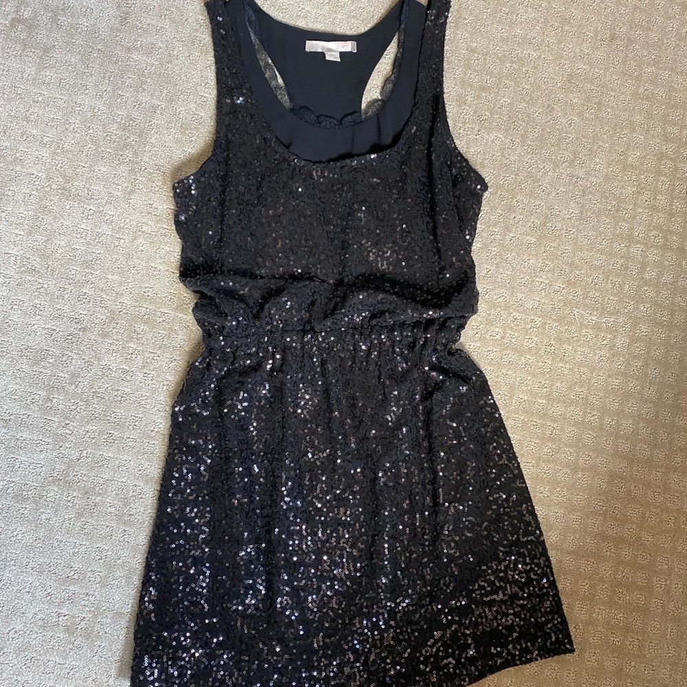 Black Sequin Dress